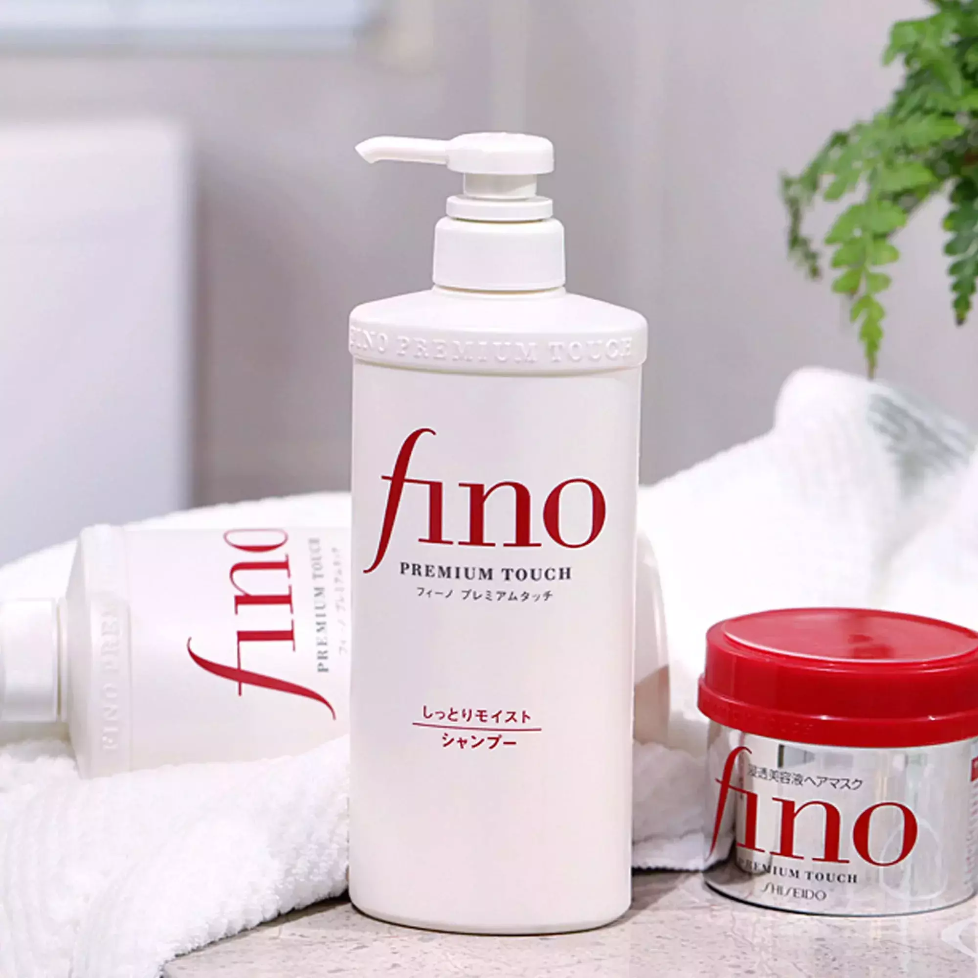 Fino Premium Touch Shampoo & Conditioner Set Smooth Repair Hair - Image 3