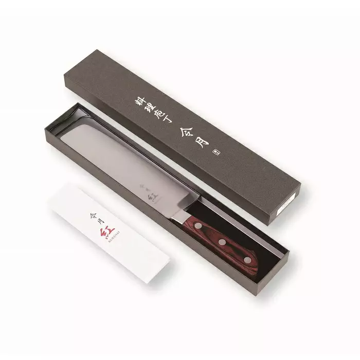Kurenai Nakiri Knife Molybdenum Vanadium Vegetable Knife 165mm - Image 5