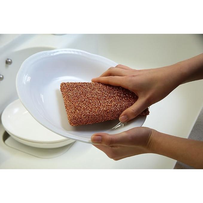 Fujisho Copper Antibacterial Mold-Free Cleaning Sponge - Image 3