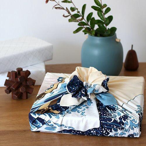 Furoshiki Great Wave off Kanagawa Cotton Wrapping Cloth 104×104cm - Image 3