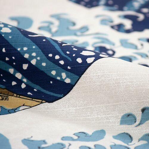 Furoshiki Great Wave off Kanagawa Cotton Wrapping Cloth 104×104cm - Image 5