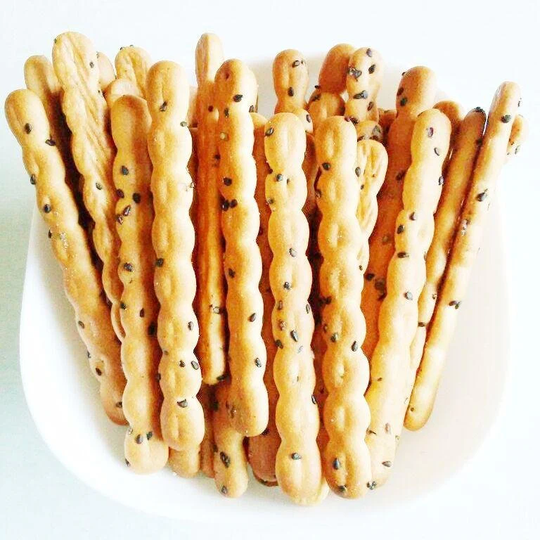 Ginbis Asparagus Shaped Black Sesame Biscuits 135g - Image 2