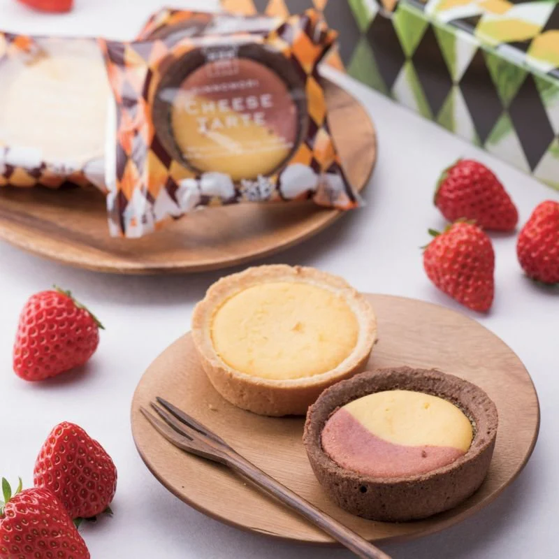 Gin No Mori Cheesecake Tart Mix Plain & Strawberry Chocolate 8 Pieces - Image 3