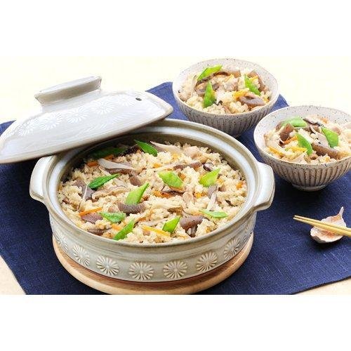 Ginpo Hanamishima Donabe Casserole Earthen Pot IH Compatible nÂș7 - Image 3