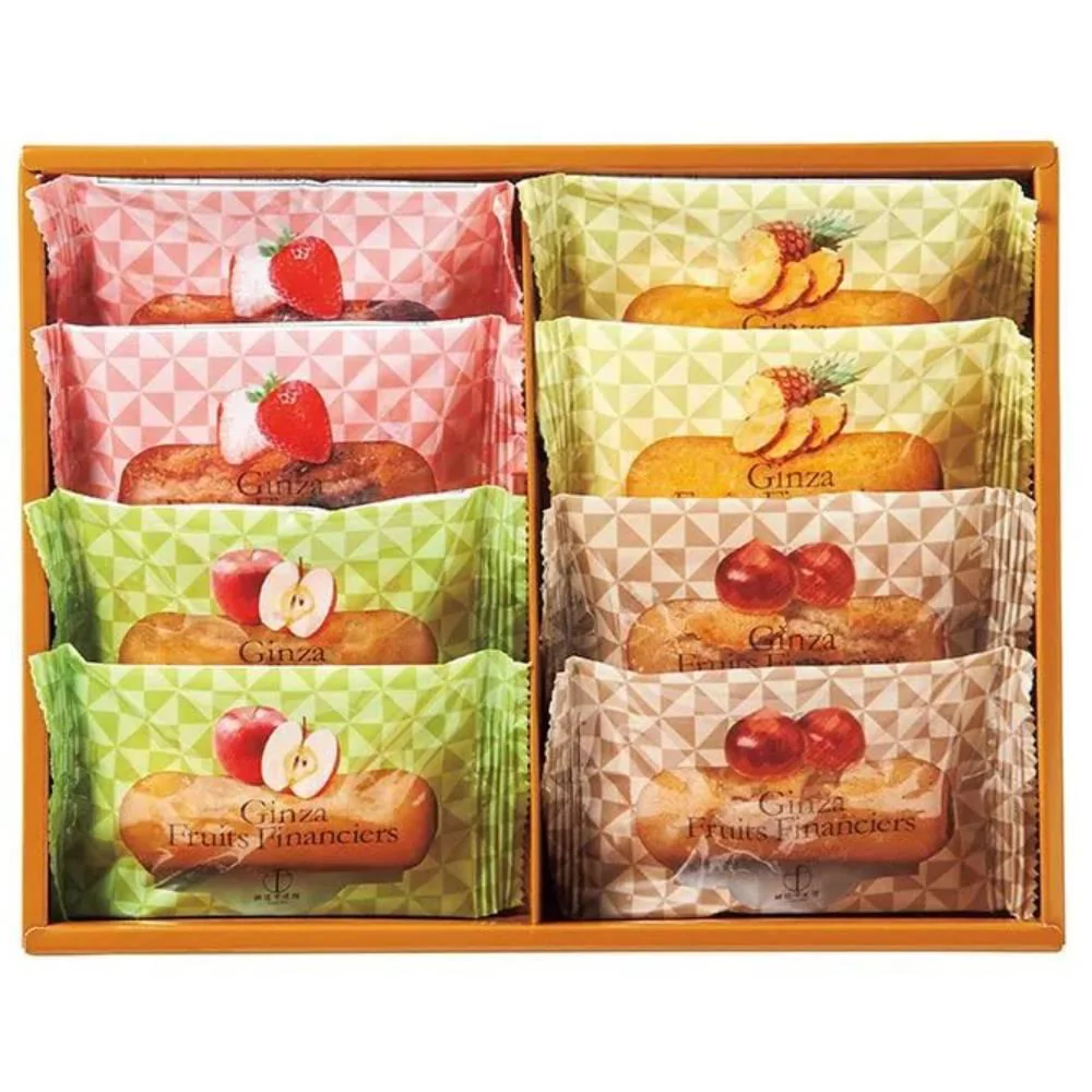 Ginza Sembikiya Premium Assorted Fruit Financier Cake 8 Pieces - Image 5