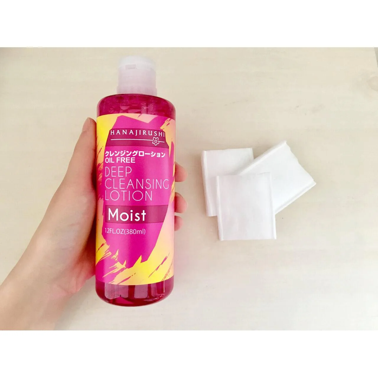 Hanajirushi Deep Cleansing Lotion Moist 380ml - Image 3