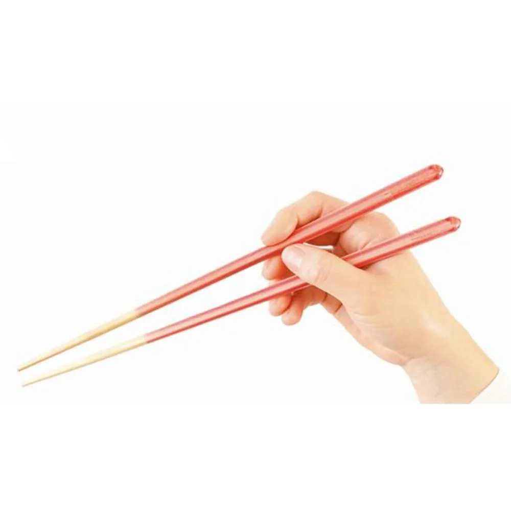 Handcrafted Non-Slip Long Cooking Chopsticks Dishwasher Safe Pink 27cm - Image 2