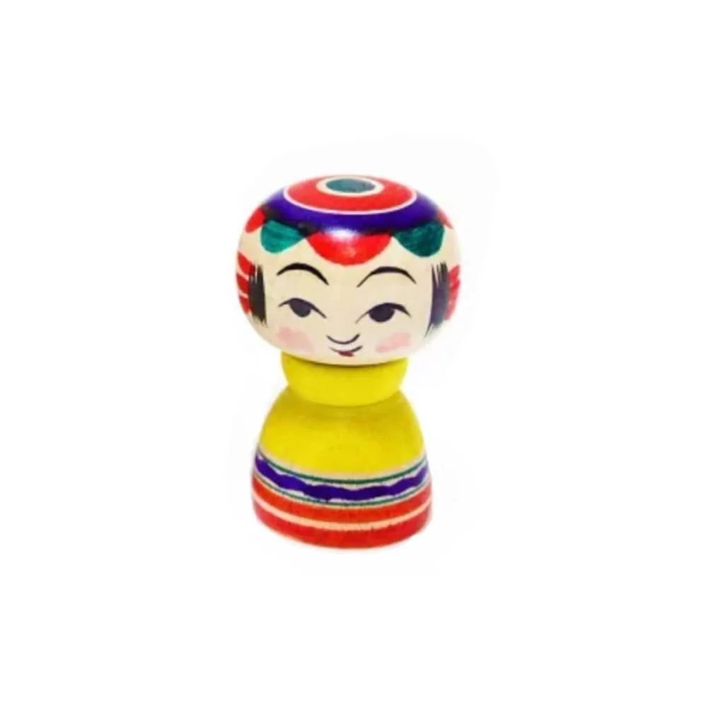 Handmade Kokeshi Doll Collectible Can Series Taisho Style - Image 3