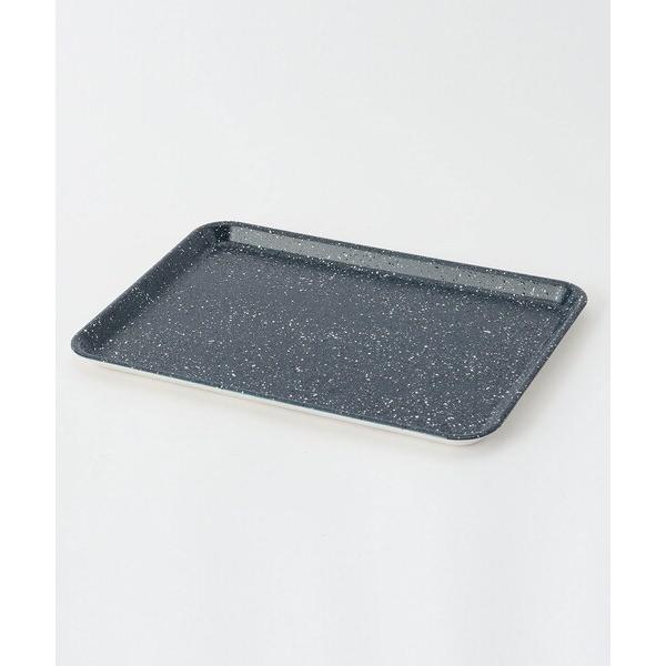 Handmade Stone Style Kishu Lacquerware Tray Non-Slip Navy Blue - Image 3