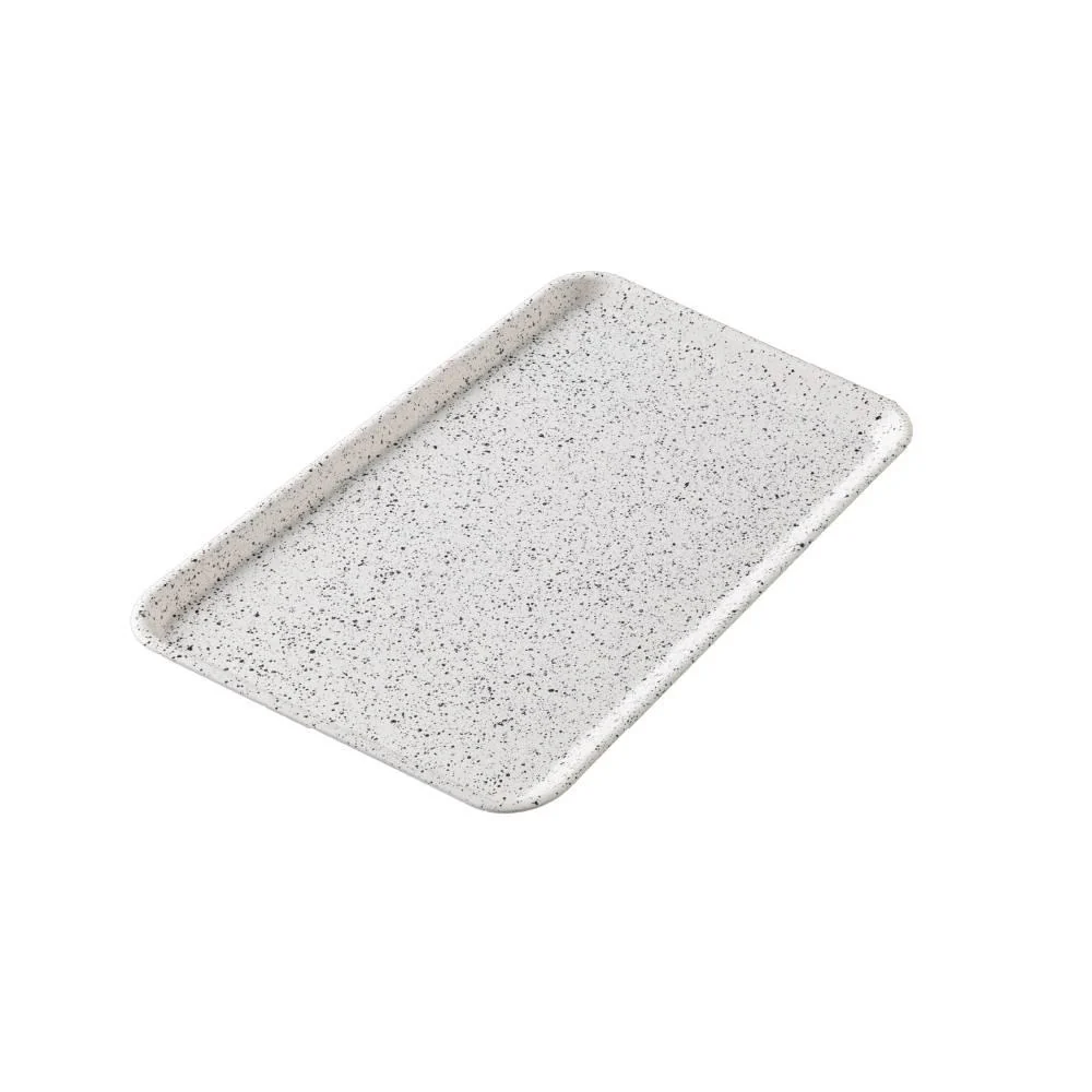 Handmade Stone Style Kishu Lacquerware Tray Non-Slip White - Image 4