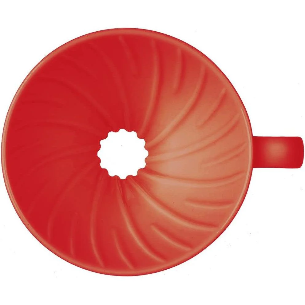 Hario V60 Ceramic Coffee Dripper 1~4 Cups Red - Image 5