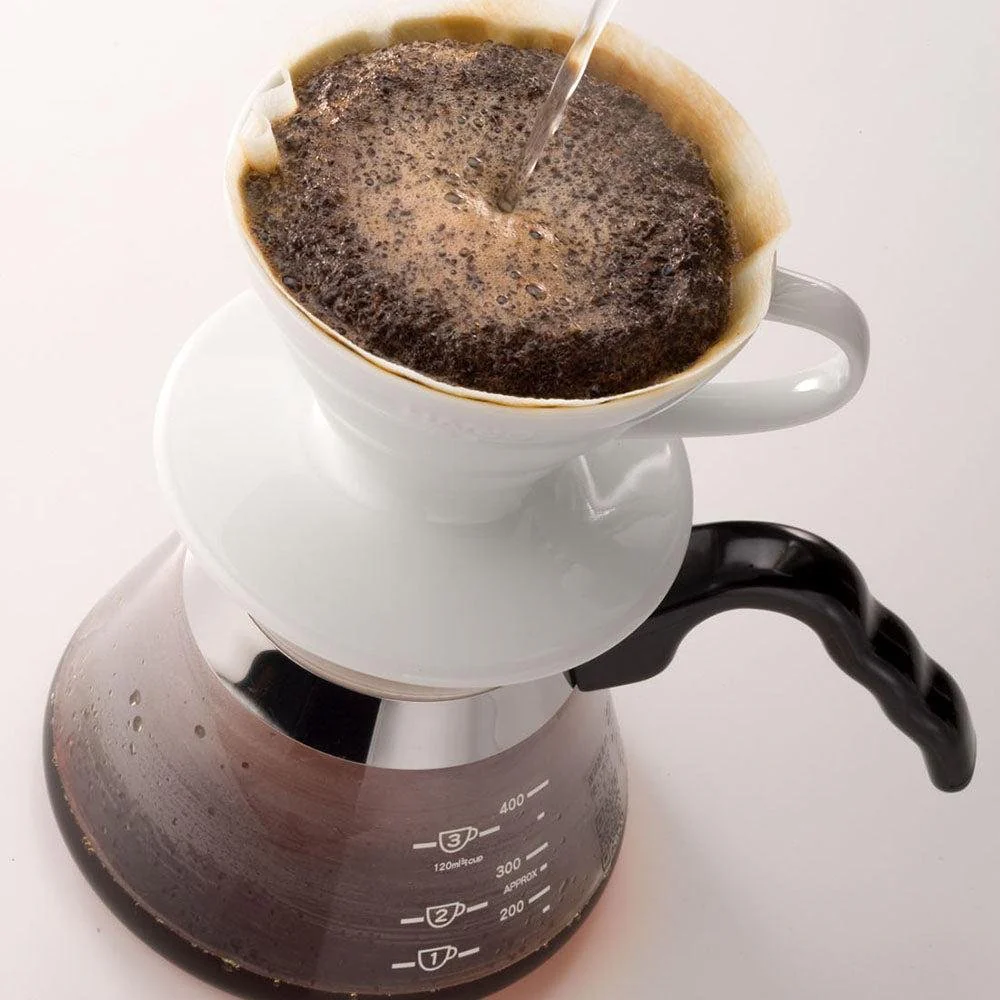 Hario V60 Ceramic Coffee Dripper 1~4 Cups White - Image 2
