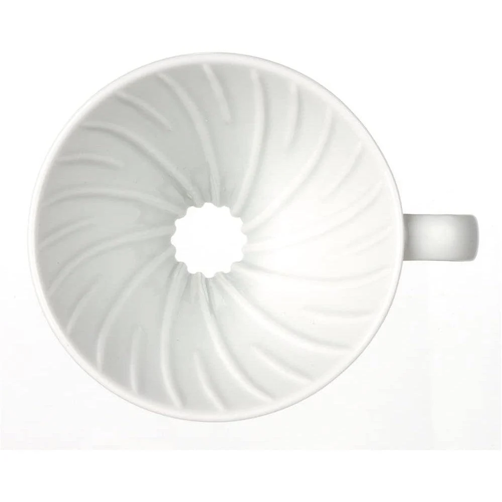 Hario V60 Ceramic Coffee Dripper 1~4 Cups White - Image 4