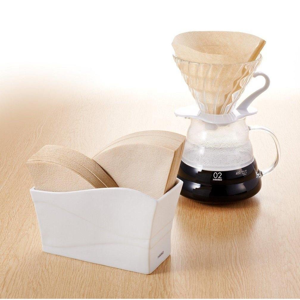 Hario V60 Coffee Paper Filter Stand Porcelain Holder VPS-100W - Image 3
