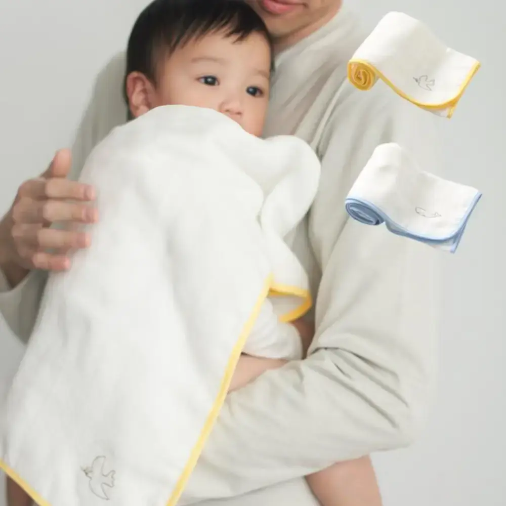 Hartwell Imabari 3-Layer Muslin Frictionless Towel for Babies 70cm - Image 2