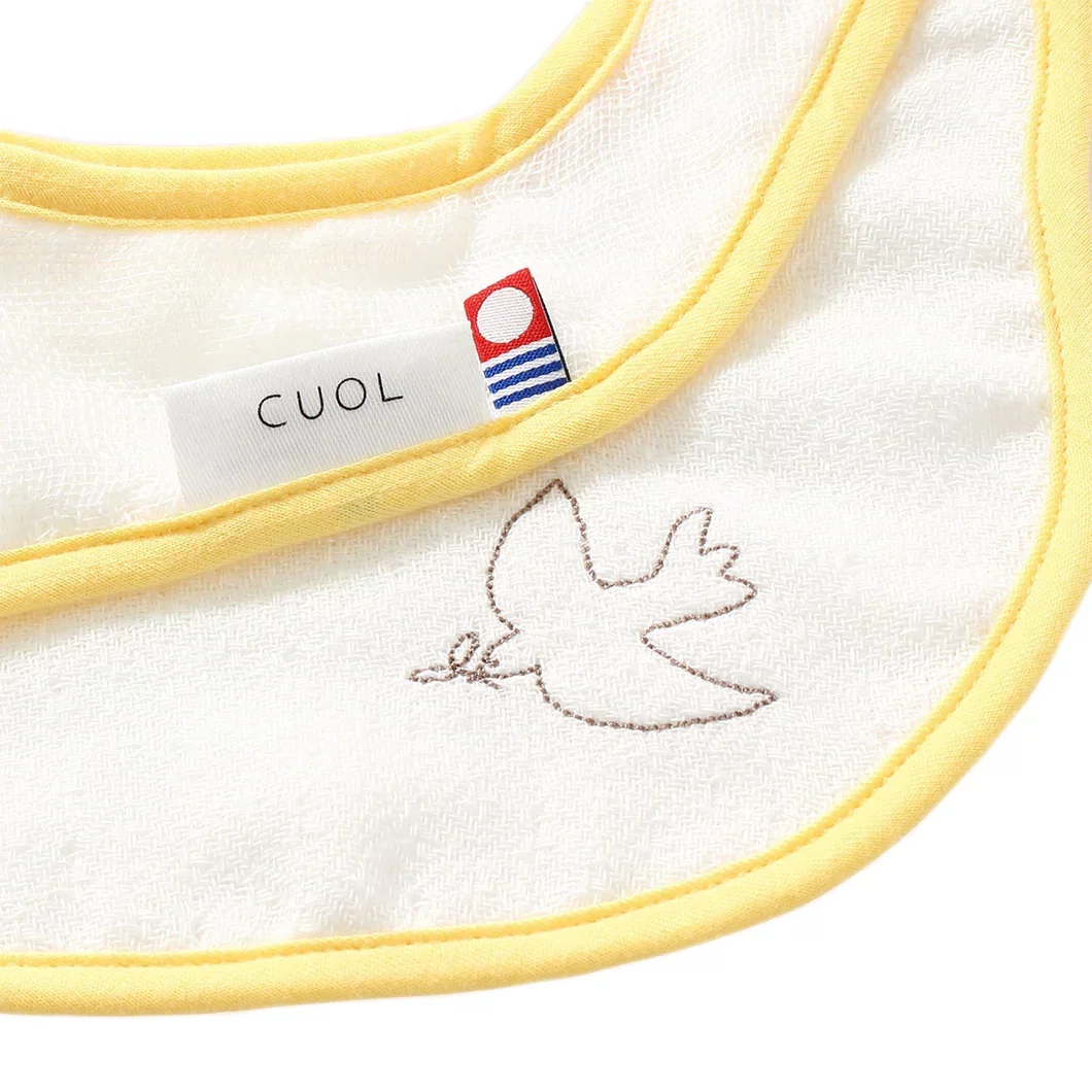 Hartwell Imabari 3-Layer Muslin Soft Gentle Baby Bib 30cm - Image 3
