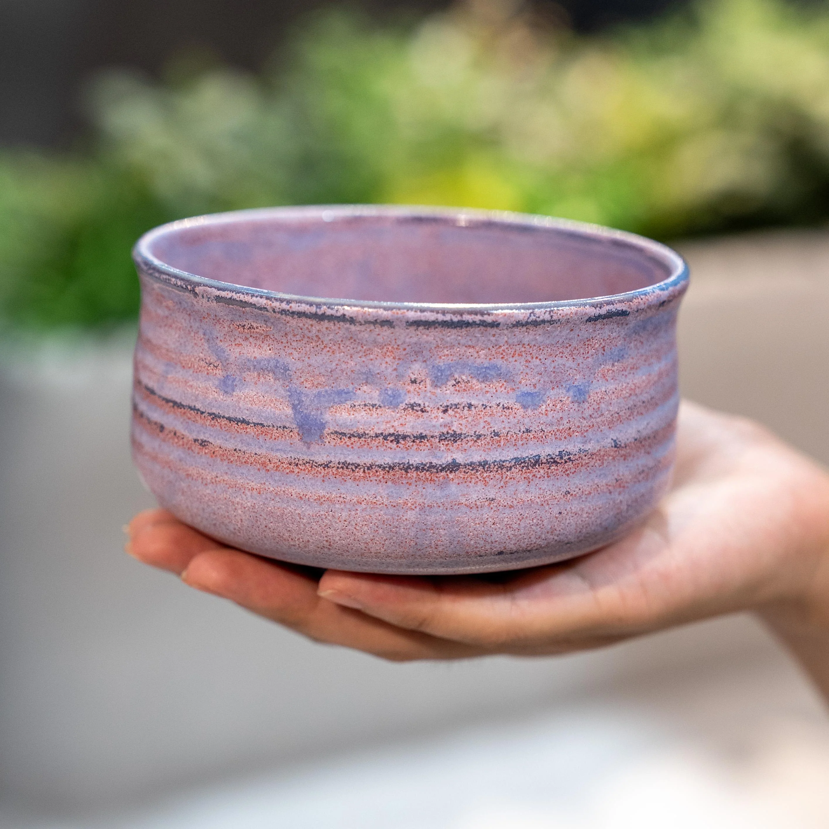 Hasami Porcelain Matchawan Pink Matcha Tea Bowl With Wooden Box - Image 2