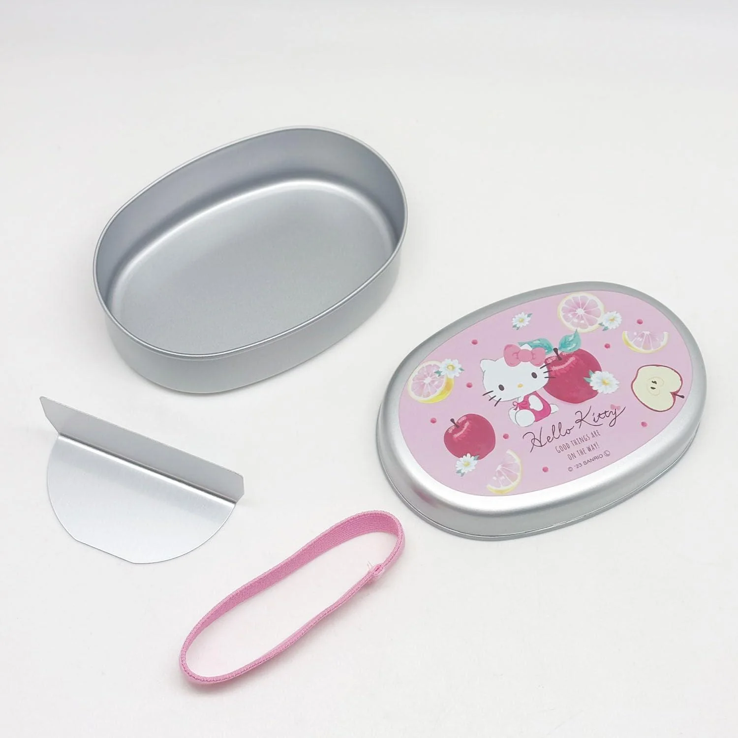 Hello Kitty Bento Box Aluminum Pink Children's Lunch Box 350ml - Image 2