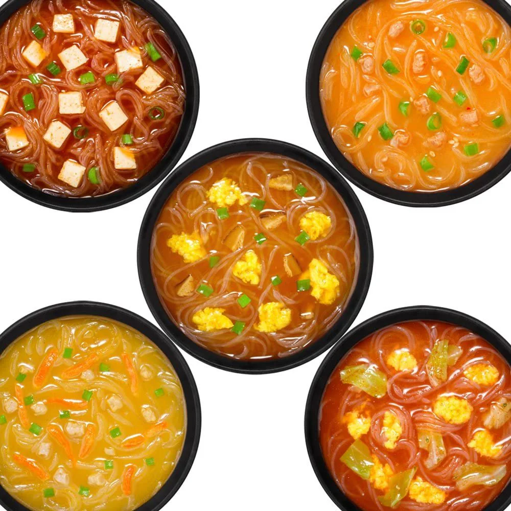 Hikari Miso Instant Hot and Spicy Harusame Soup Assortment 10 Packets - Image 2