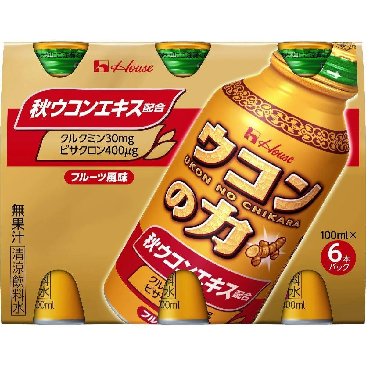 House Foods Ukon no Chikara Turmeric Supplement Drink 6 Bottles - Image 2
