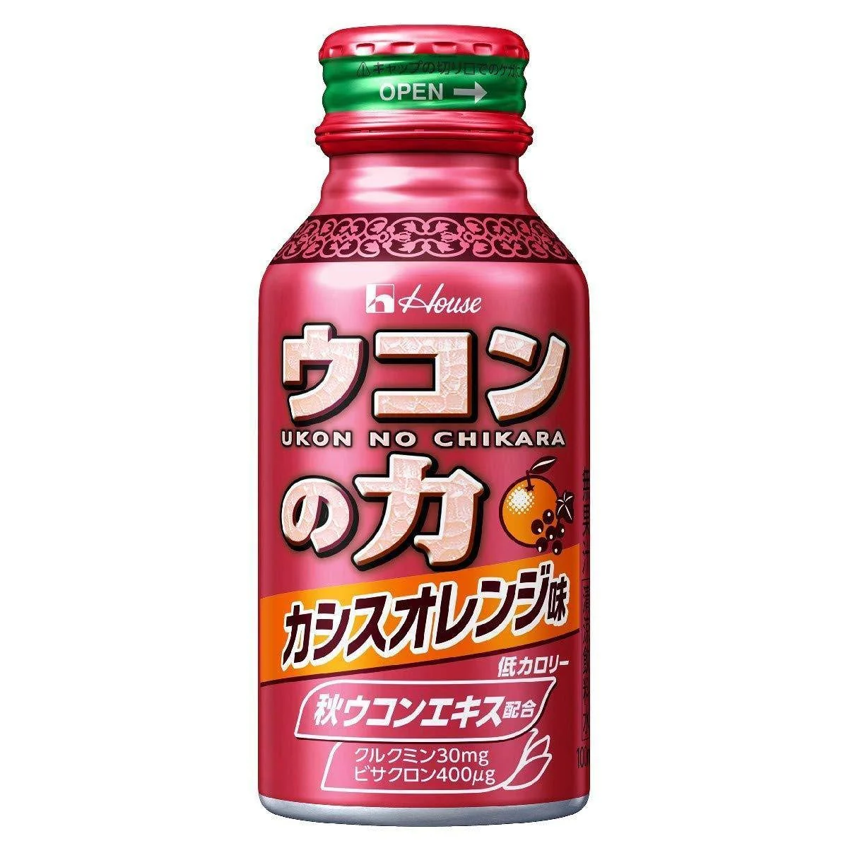 House Foods Ukon no Chikara Turmeric Supplement Drink Cassis Orange Flavor 6 Bottles - Image 2