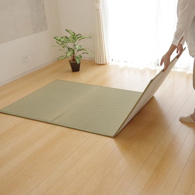 Ikehiko 3-Piece Japanese Tatami Mat Mattress Futon Base Semi Double - Image 8