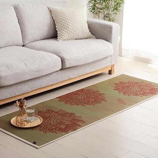 Ikehiko Igusa Tatami Yoga Mat Lotus Flower Pattern 185cm - Image 6