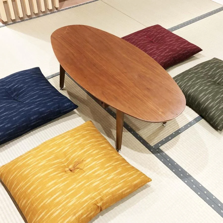 Ikeura Cotton Zabuton Traditional Japanese Floor Cushion 55 x 59cm - Image 2