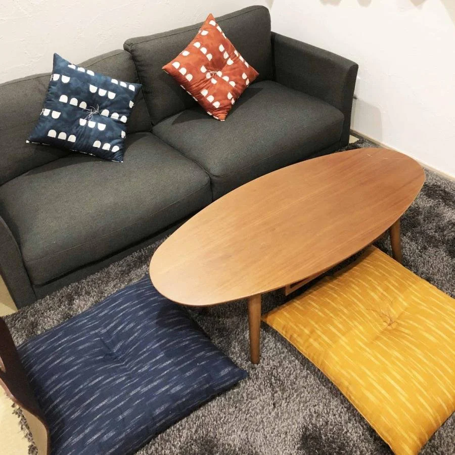 Ikeura Cotton Zabuton Traditional Japanese Floor Cushion 55 x 59cm - Image 3