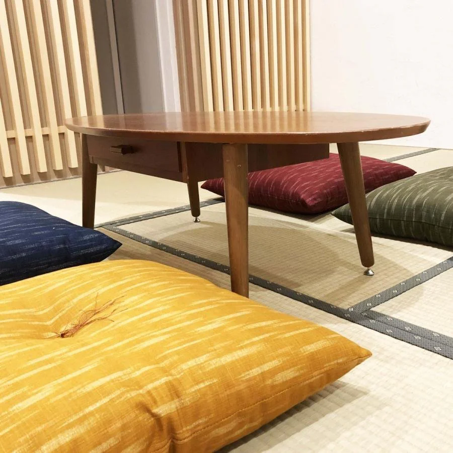 Ikeura Cotton Zabuton Traditional Japanese Floor Cushion 55 x 59cm - Image 4