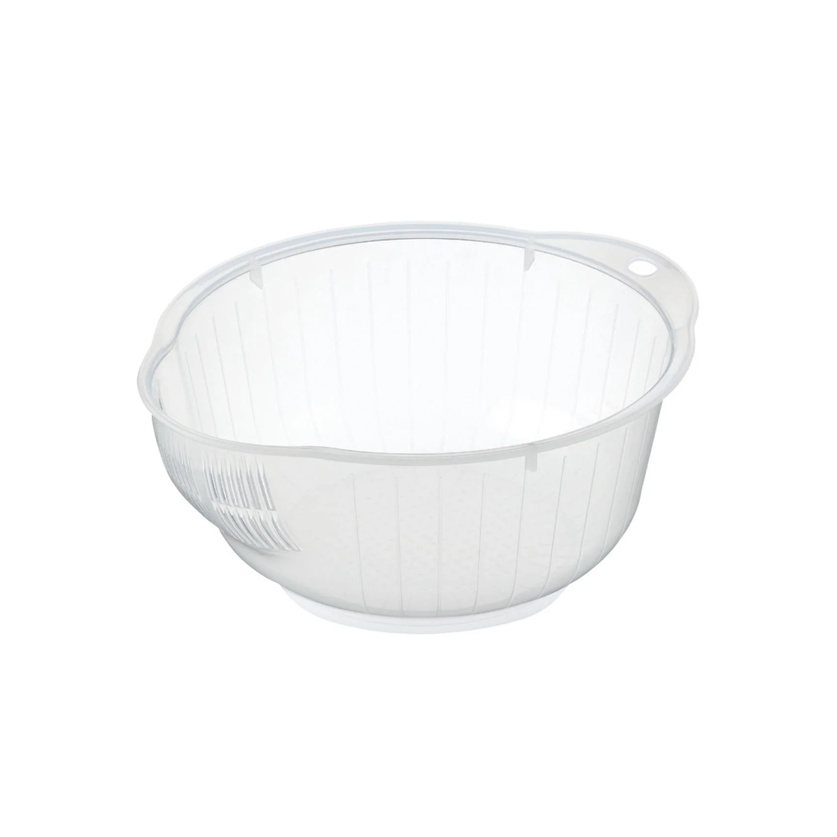 Inomata Japanese Rice Washing Bowl (Side Drainage Holes) 22cm - Image 2