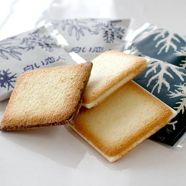 Ishiya Shiroi Koibito Cookies Dark and White Chocolate 24 Biscuits - Image 4