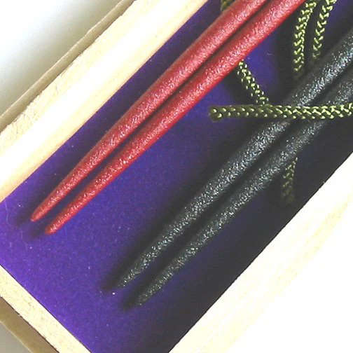 Isuke Dry Lacquer Chopsticks In Wooden Box Rabbit Design (Set of 2 Pairs) - Image 5
