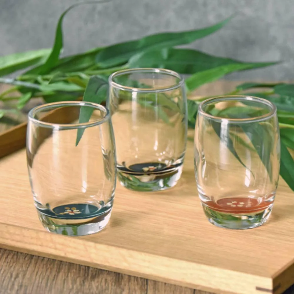 Isuke Shot Glass Sake Cup Lacquered Sakura Cherry Blossom Design - Image 2