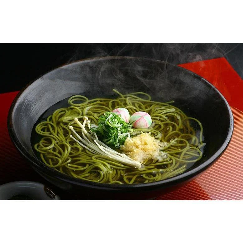 Itohkyuemon Matcha Green Tea Soba Noodles 200g - Image 4
