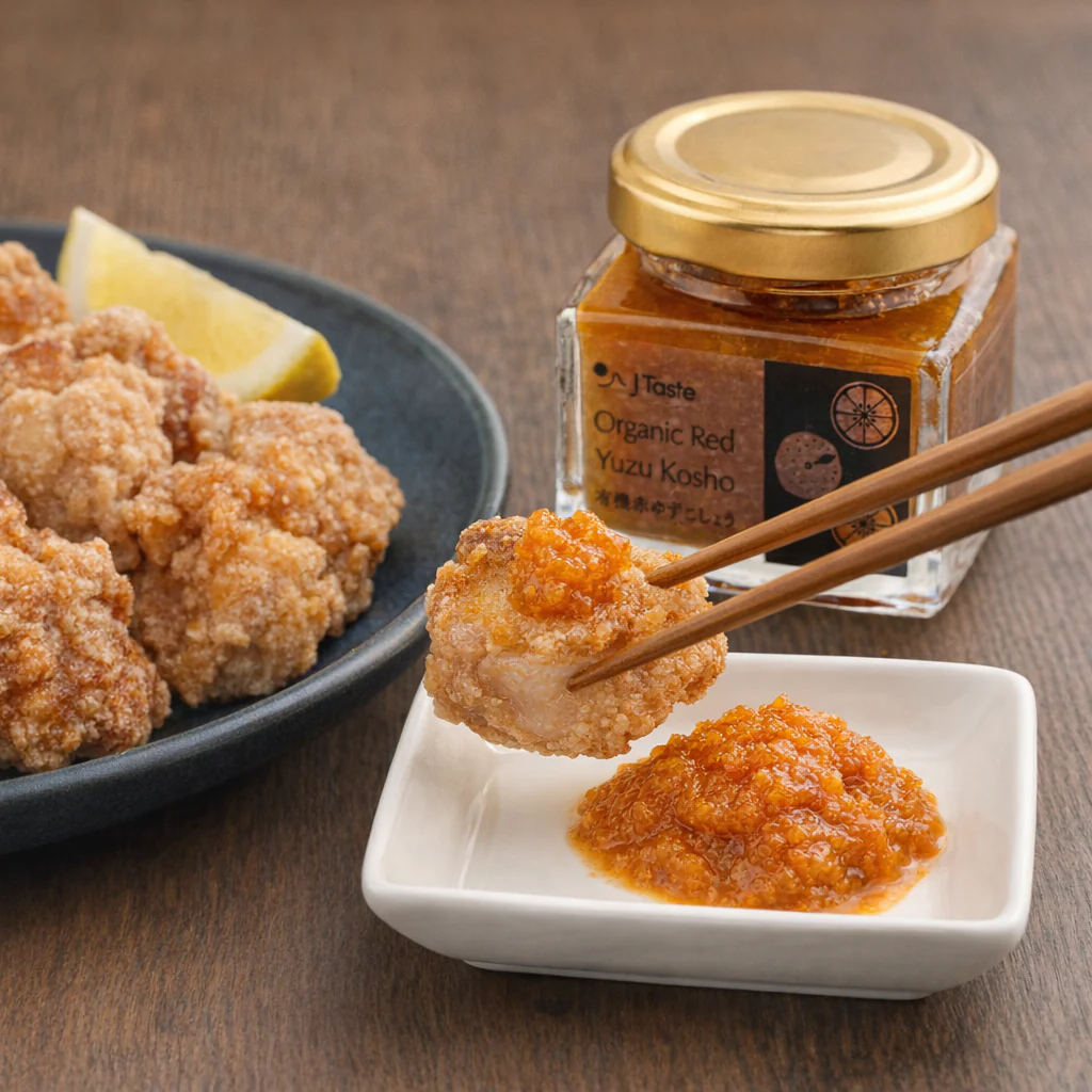 J Taste Certified Organic Red Yuzu Kosho Paste 40g - Image 2