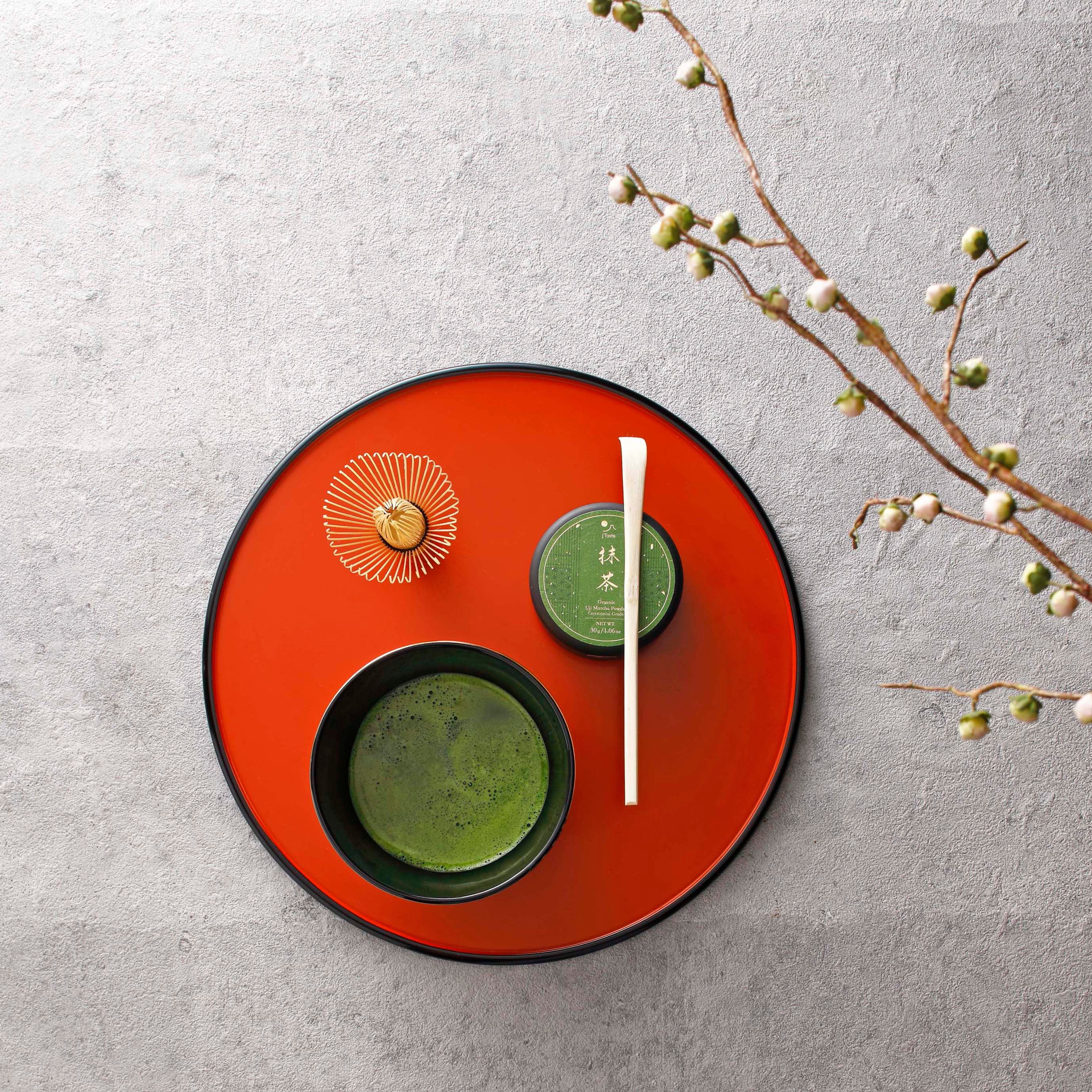 J Taste Elegant Luxury Matcha Set With Organic Ceremonial Matcha 4 Pieces - Image 3
