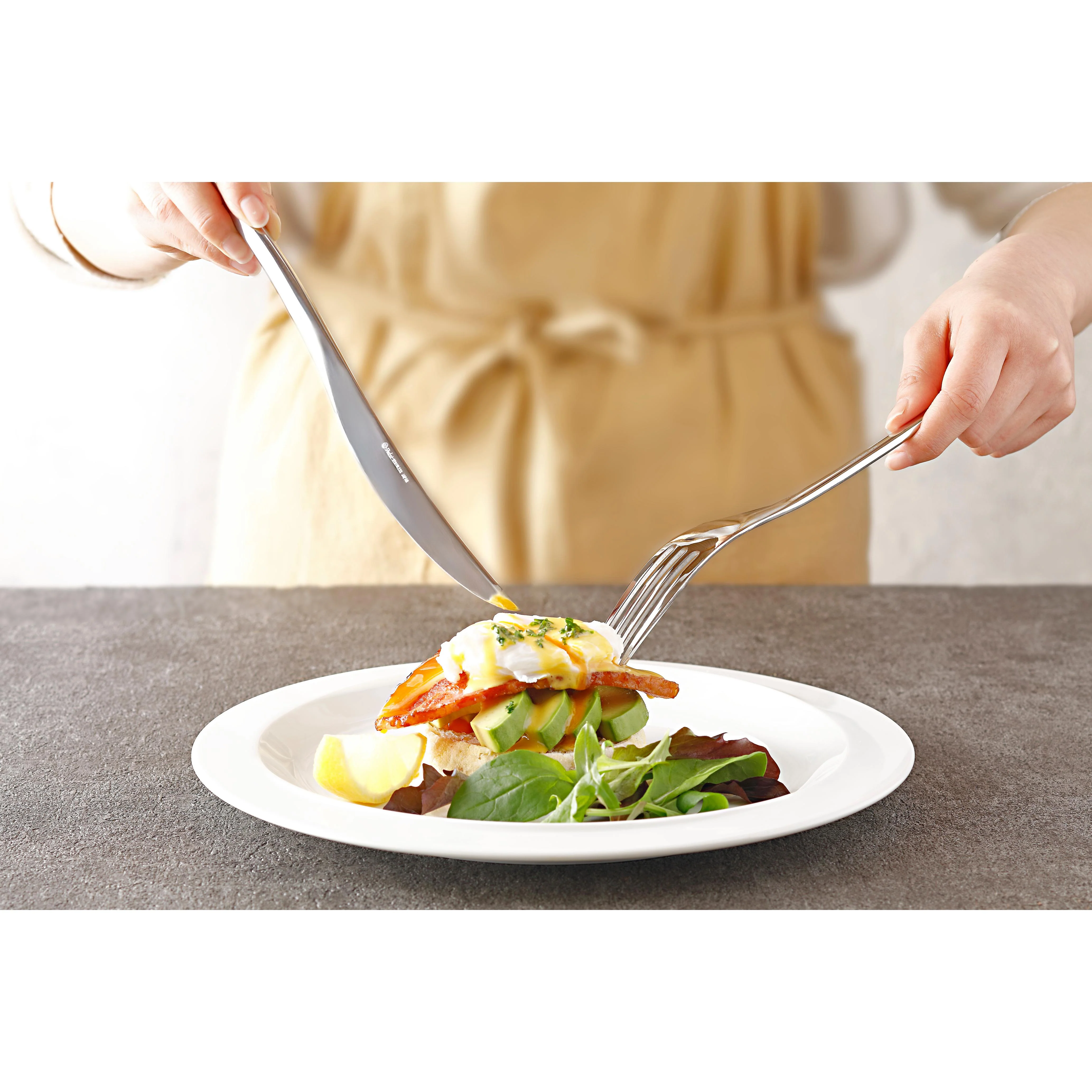 J Taste Sleek Stainless Steel Cutlery Set (6 Types) 24 Pieces - Image 5