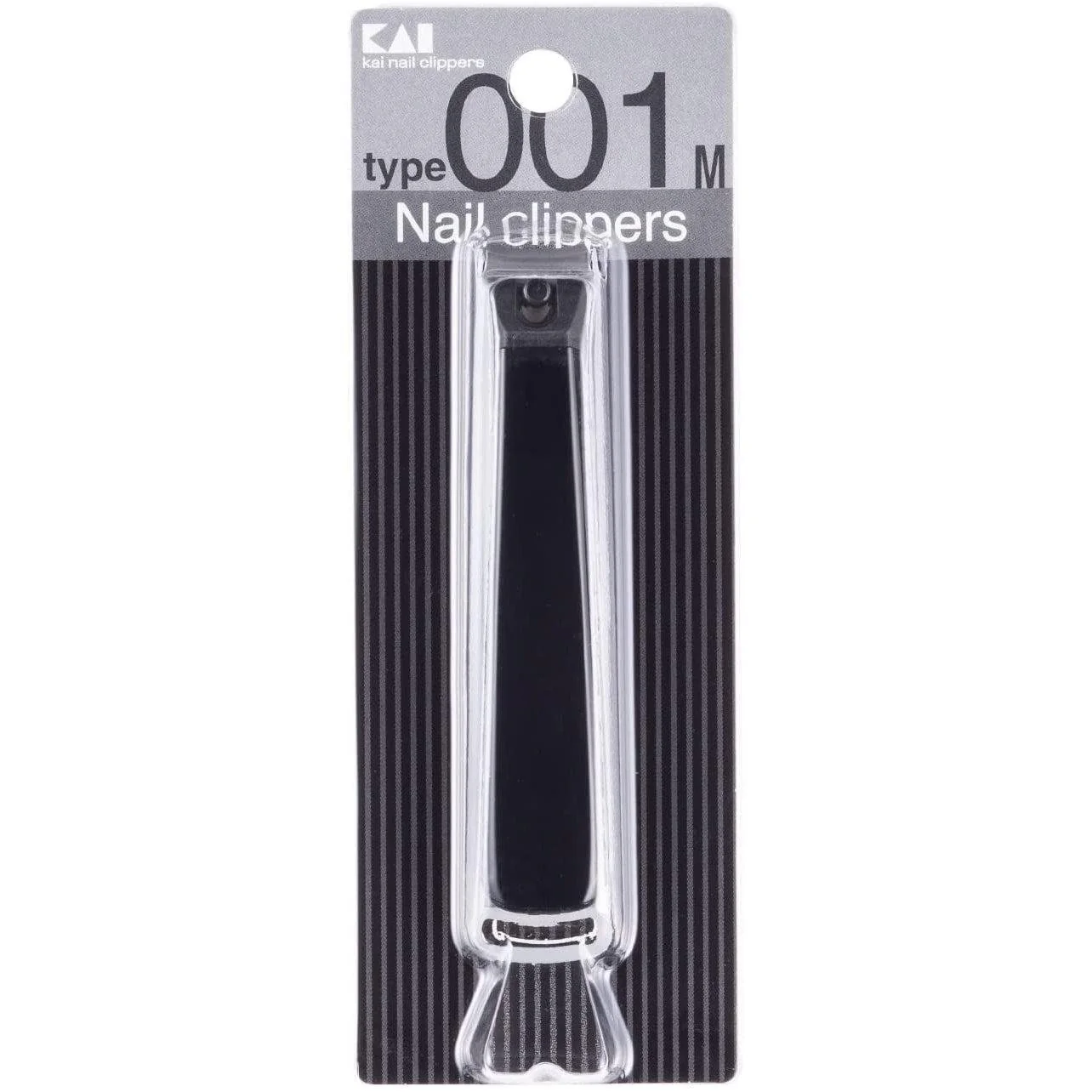 KAI Nail Clipper Type 001 Black Nail Cutter With Catcher KE0101