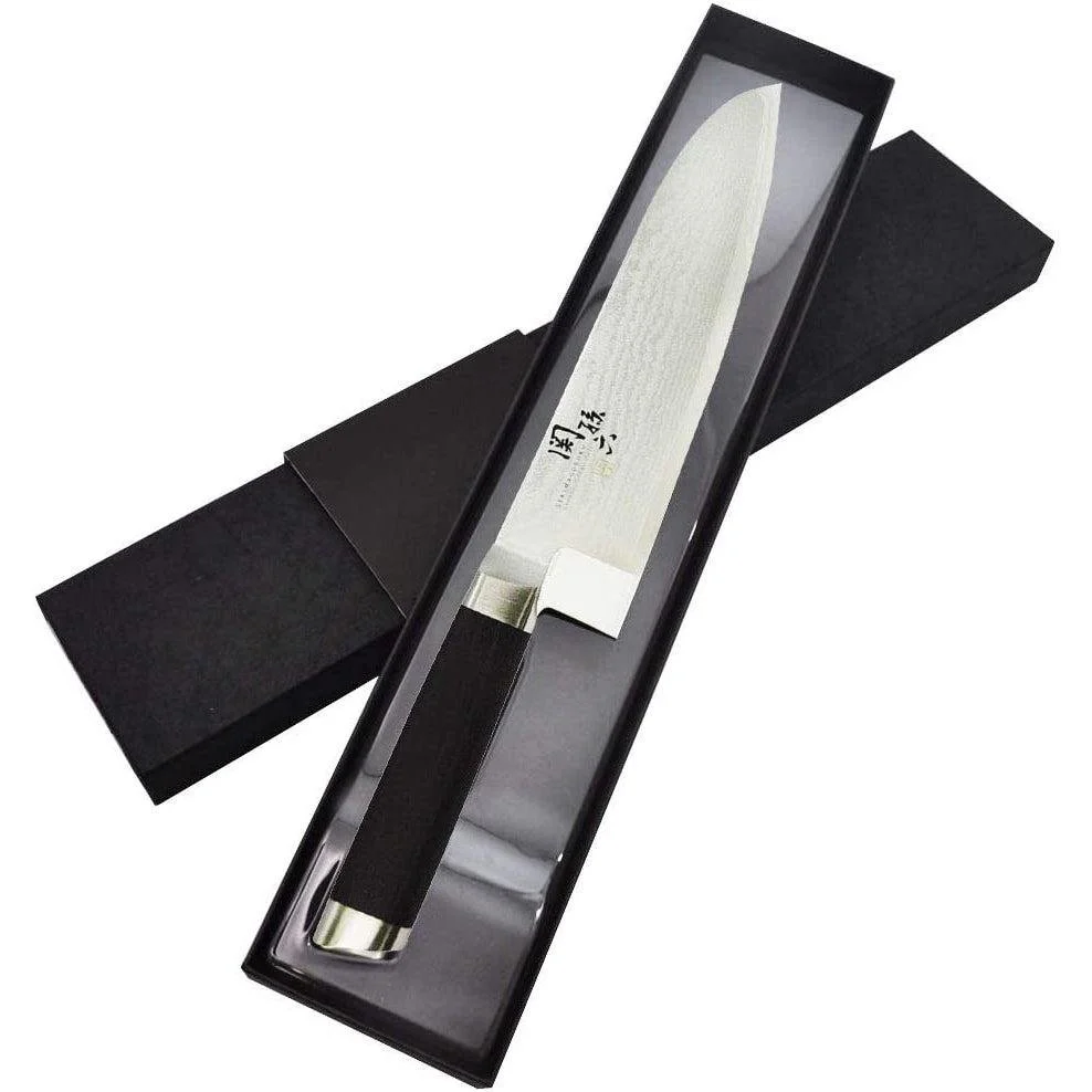 KAI Seki Magoroku Damascus Santoku Knife 165mm AE5200 - Image 8