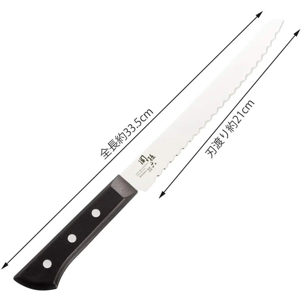 KAI Seki Magoroku Wakatake Bread Knife 210mm AB5425 - Image 3