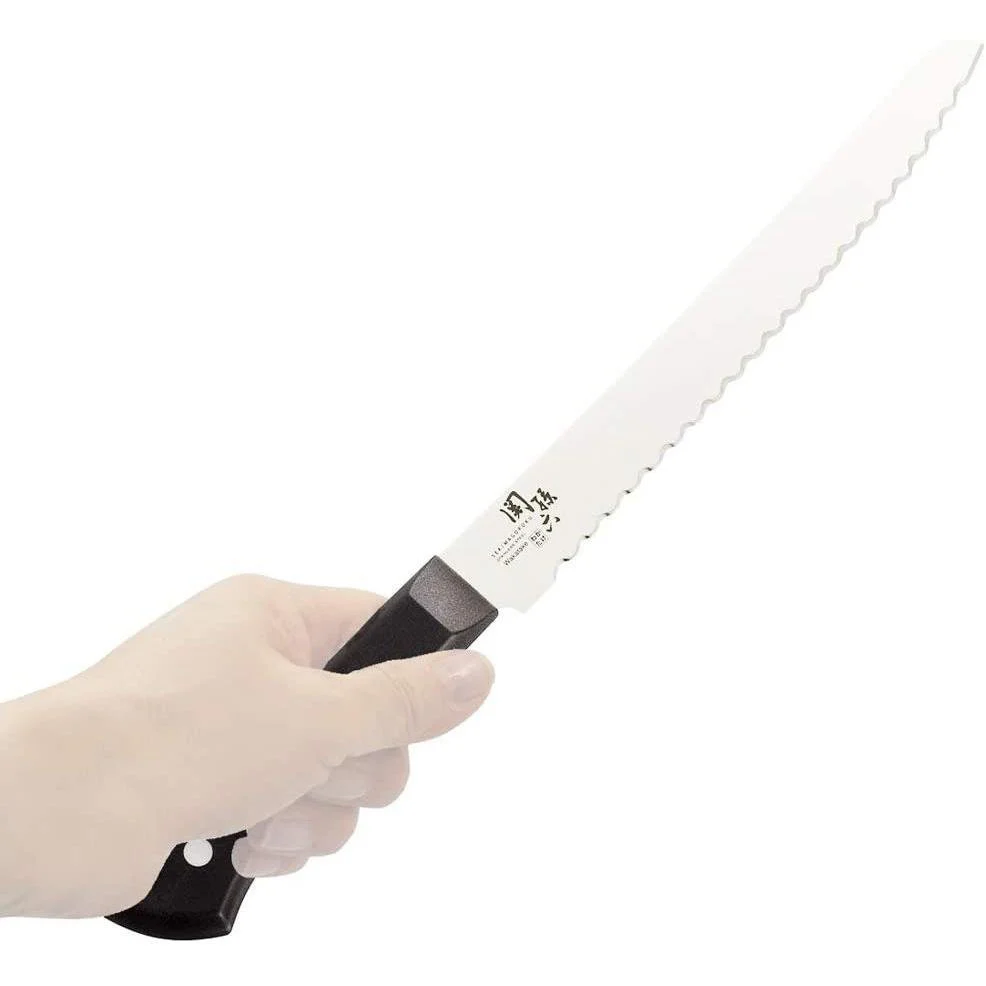 KAI Seki Magoroku Wakatake Bread Knife 210mm AB5425 - Image 4