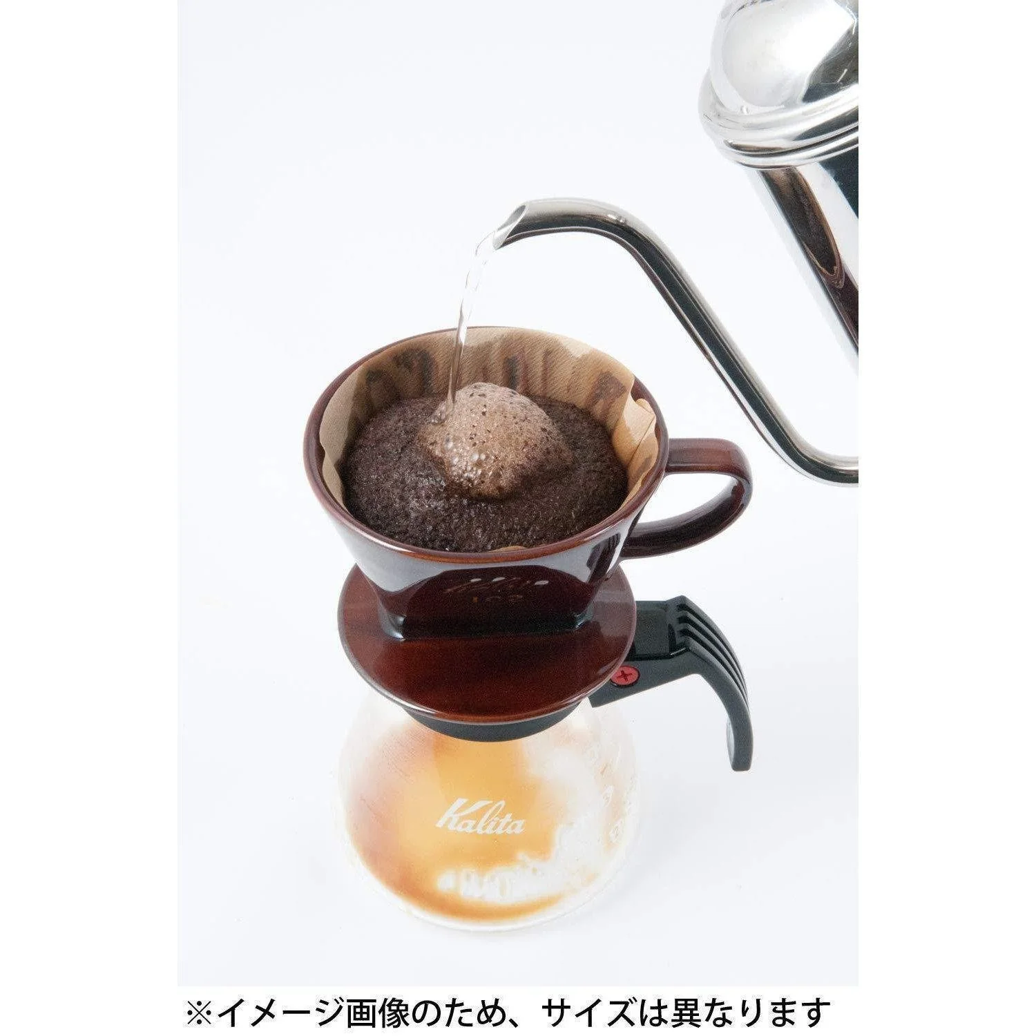 Kalita Ceramic Coffee Dripper 101 Brown Pour-Over Coffee Filter - Image 4