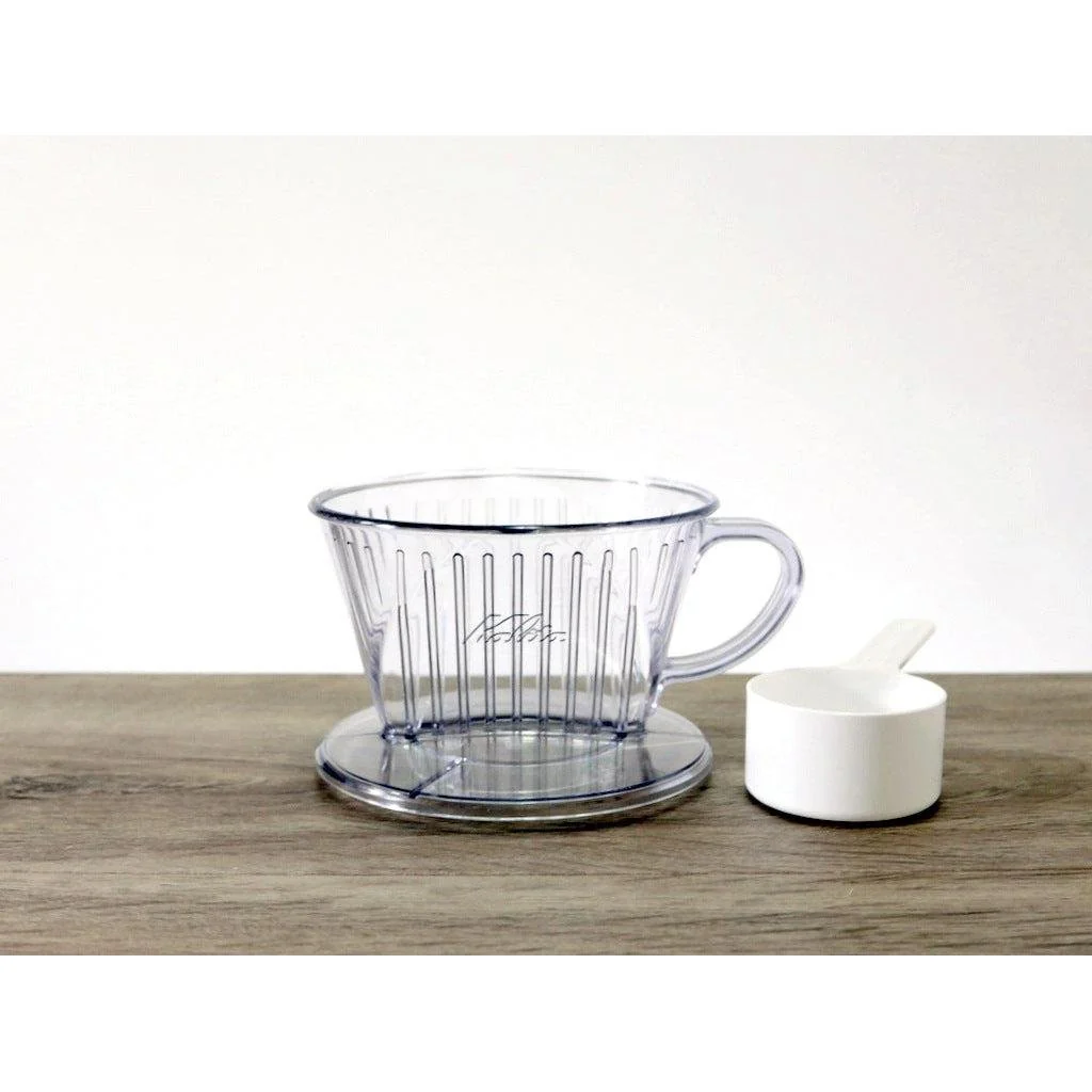 Kalita Plastic Coffee Dripper 101 Clear Pour Over Brewer - Image 2