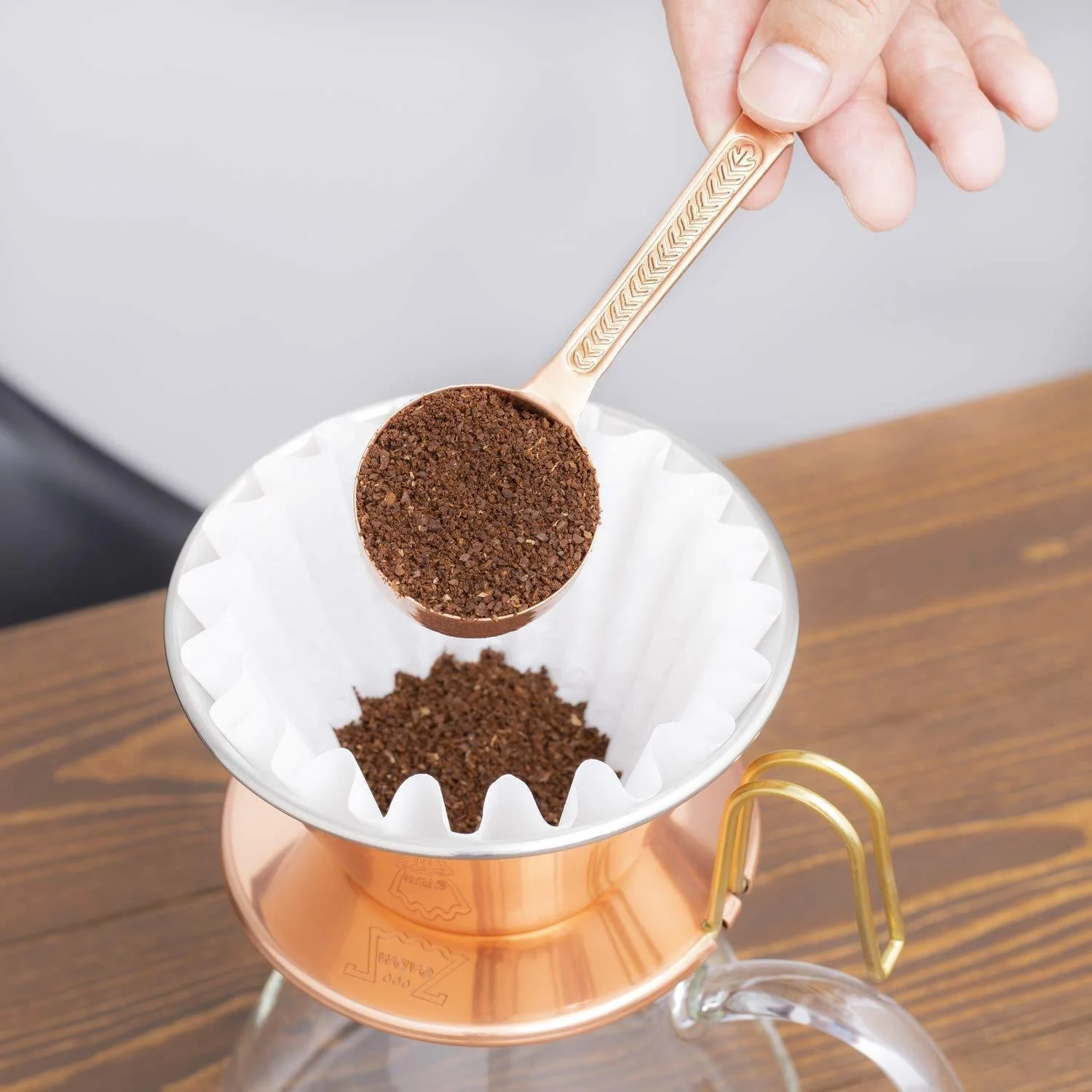Kalita Wave 185 Coffee Dripper Copper WDC-185 - Image 2