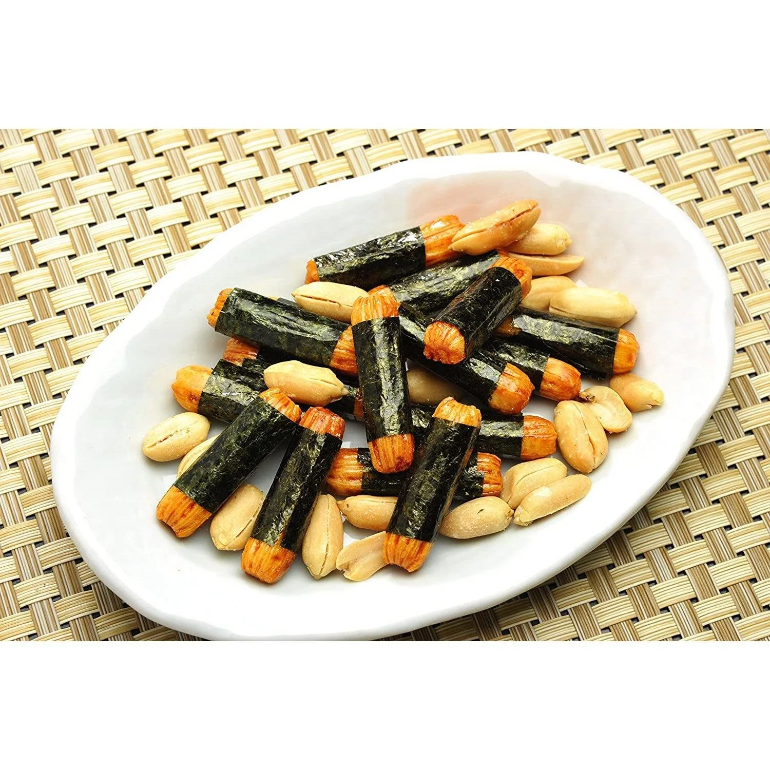 Noripea Nori Seaweed Rice Crackers and Peanuts Mix (Pack of 10) - Image 2