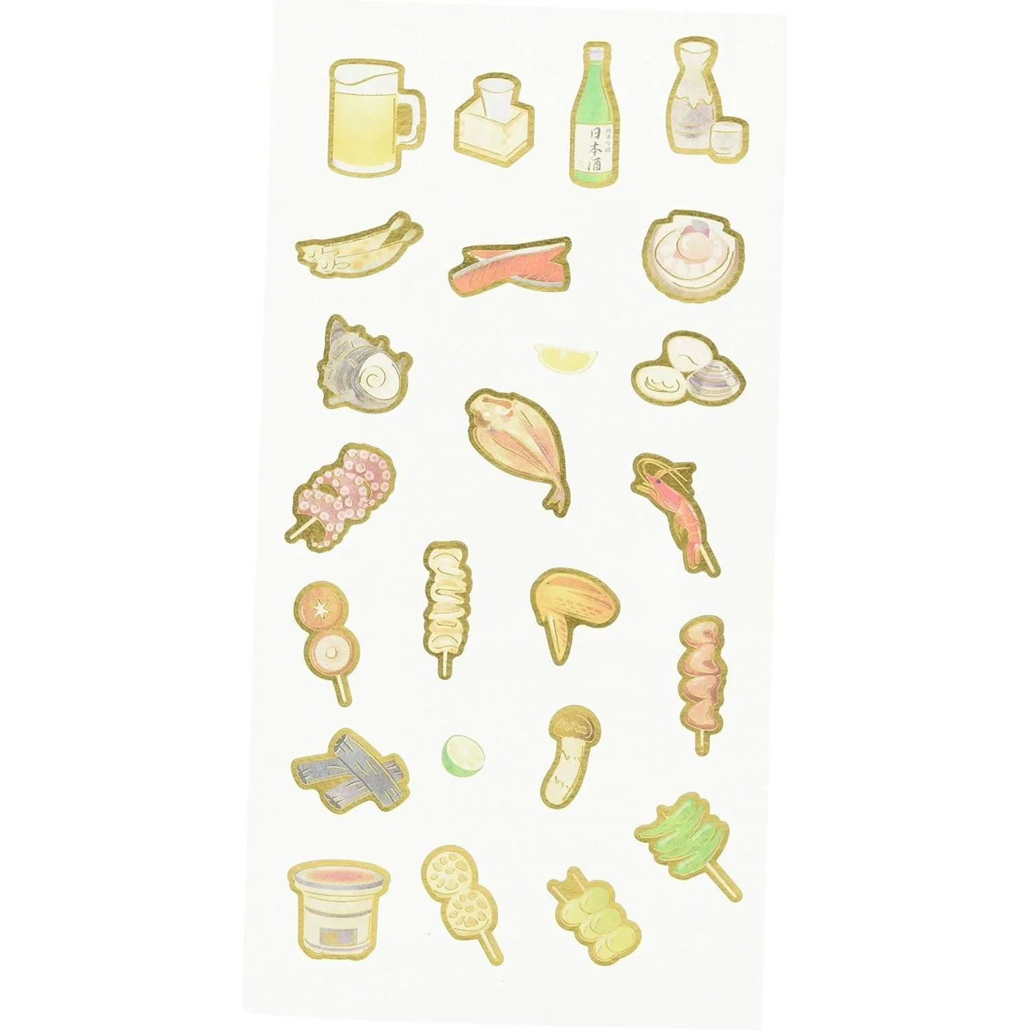 Kamiiso Japanese Food Scrapbook Stickers Robatayaki Theme - Image 3