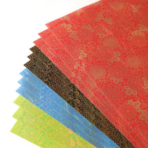 Kamiiso Japanese Pattern Chiyogami Rectangular Origami Paper 12 Sheets - Image 2