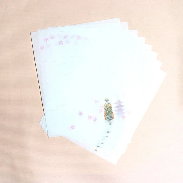 Kamiiso Kimono Beautiful Maiko Kaishi Iyo Washi Paper & Case Set - Image 2