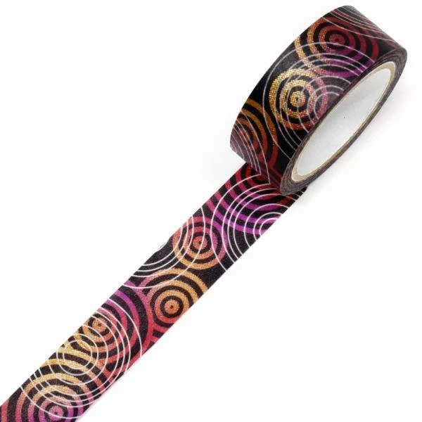 Kamiiso Kimono Washi Tape Zen Vortex Pattern Masking Tape - Image 2